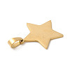 Ion Plating(IP) 304 Stainless Steel Pendants STAS-A086-06G-2