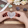 Heart Natural Selenite Decorative Bowls AJEW-WH0460-043A-3