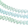 Transparent Painted Glass Beads Strands X1-DGLA-A034-T3mm-A16-4