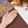 160Pcs 4 Style Brass Wine Glass Charm Rings KK-SP0001-33G-3