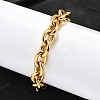 304 Stainless Steel Cable Chain Bracelets for Women LS-BJEW-Q050-01C-G-5