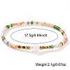 3Pcs Vintage Elegant Imitation Pearl & Glass Beaded Stretch Bracelet Sets for Women VO3069-1-2