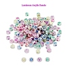 200Pcs Luminous Acrylic Beads MACR-YW0001-39-3