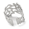 304 Stainless Steel Cuff Bangles for Women BJEW-D050-02S-3