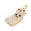 Halloween Brass Enamel Pendants KK-F915-02C-G-2