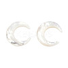 Natural White Shell Connector Charms SSHEL-N034-159-4