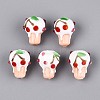 Handmade Lampwork Bumpy Beads LAMP-T022-06F-1