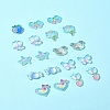 20Pcs 10 Styles Flower Transparent Epoxy Resin Decoden Cabochons RESI-FS0001-94-9