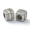 Tarnish Resistant 304 Stainless Steel European Beads STAS-H145-01I-P-1