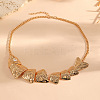 Summer Alloy Flexible Fish Bib Necklaces for Women WG0DD39-01-2
