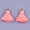 Polycotton(Polyester Cotton) Tassel Pendant Decorations X-FIND-S280-15-2