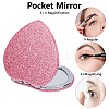 1Pc ABS & Glass Mirror Portable Makeup Folding Mirror AJEW-SP0001-60B-5