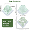 3Pcs 3 Styles Lace Triming Cloth Headbands for Women OHAR-CY0001-18-2