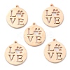 304 Stainless Steel Pendants STAS-F231-038RG-A-1