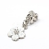 Large Hole Alloy Enamel European Dangle Pendants MPDL-A025-I03-1