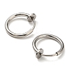 Non-Tarnish 304 Stainless Steel Clip-on Earrings LS-X-EJEW-P232-01P-2