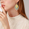 DIY Unfinished Wooden Pendant Earring Making Kits DIY-YS0001-16-22