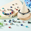36Pcs 12 Colors Alloy Clay Pave Rhinestone European Beads ALRI-TA0001-30-7