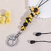 2Pcs Silicone Name Card Holder Strap NJEW-SW00043-02-4