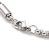 Tarnish Resistant 304 Stainless Steel Box Chain Bracelets for Women LS-BJEW-R318-03A-P-2