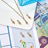 10Pcs Brass Micro Pave Cubic Zirconia Pendants ZIRC-SZ0002-86-5