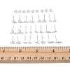 2 Pairs Alloy Stud Earrings for Women EJEW-FS0001-27G-5