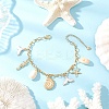 Stainless Steel & Alloy Enamel Charm Bracelets BJEW-JB12215-01-1