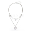 Alloy Tiered Necklaces NJEW-TA0016-02P-1