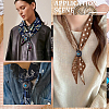 Flower Imitation Leather Scarf Clips AJEW-WH20001-16A-02-5