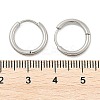 Tarnish Resistant 304 Stainless Steel Hoop Earrings EJEW-P177-P-07-3