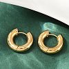 202 Stainless Steel Polishing Hoop Earrings EJEW-M106-02G-01-1