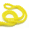 Baking Paint Imitation Jade Glass Round Bead Strands LS-DGLA-Q021-10mm-24-3