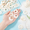 40Pcs Shell Pearl Pendants SSHEL-GA0001-18-3