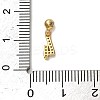 925 Sterling Silver Micro Pave Clear Cubic Zirconia European Dangle Charms STER-A045-01G-4-3