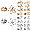 20Pcs 2 Colors Allloy Anti-glare Lapel Pins Brooches JEWB-AR0001-24B-1