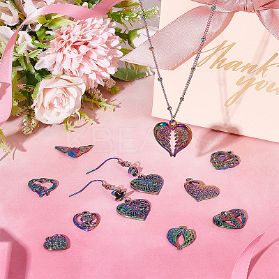 20Pcs 10 Style Alloy Pendants FIND-PH0007-28-1