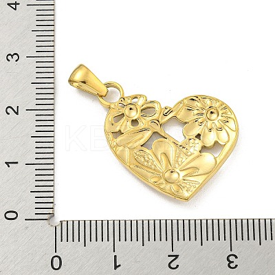 304 Stainless Steel Pendants STAS-O009-02B-G-1