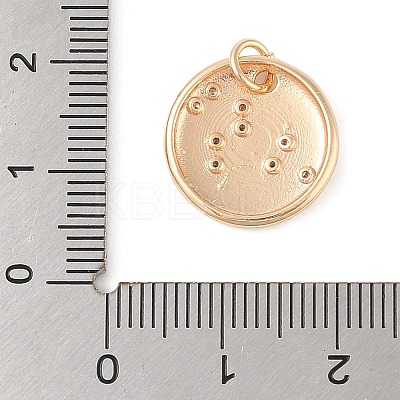 Brass with Clear Cubic Zirconia Pendants LS-KK-N256-24E-G-1