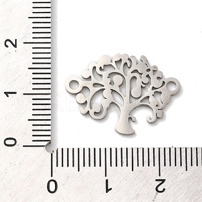 Non-Tarnish 304 Stainless Steel Connector Charms STAS-D013-02C-P-1