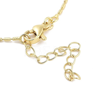Brass Micro Pave Clear Cubic Zirconia Pendant Necklaces NJEW-Z035-05A-G-1
