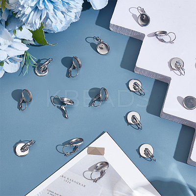 20Pcs 304 Stainless Steel Leverback Earring Findings STAS-LP0001-73-1