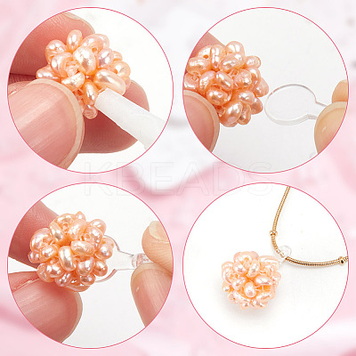 1400Pcs 7 Style AS Plastic Charm Base Settings FIND-AR0004-30-1