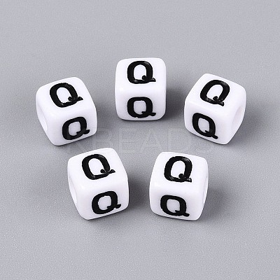 Opaque Acrylic Beads SACR-N020-04A-Q-1