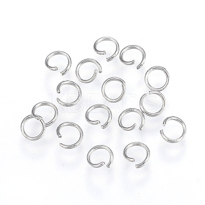 Tarnish Resistant 304 Stainless Steel Open Jump Rings A-STAS-F110-10P-1