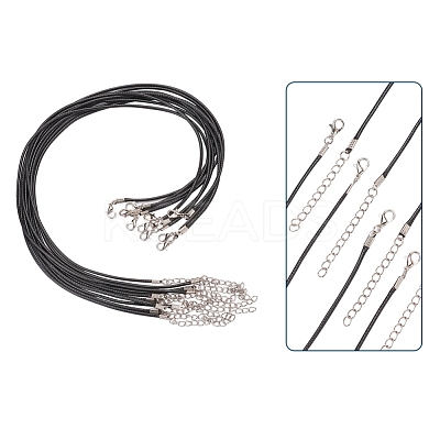 Waxed Cord Necklace Making X-NCOR-T001-01-1