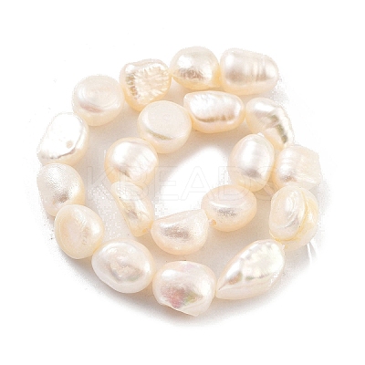 Natural Cultured Freshwater Pearl Beads Strands PEAR-P062-28B-1