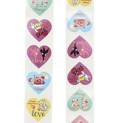 Valentine's Day Theme Heart Paper Picture Stickers LS-STIC-Q015-03C-1