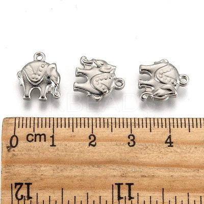 Tarnish Resistant 201 Stainless Steel Elephant Charms X-STAS-Q192-15-1