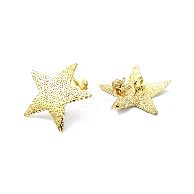 304 Stainless Steel Stud Earring Findings Ion Plating(IP) STAS-L024-002G-02-1