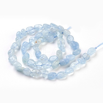 Natural Aquamarine Beads Strands G-F575-11-1